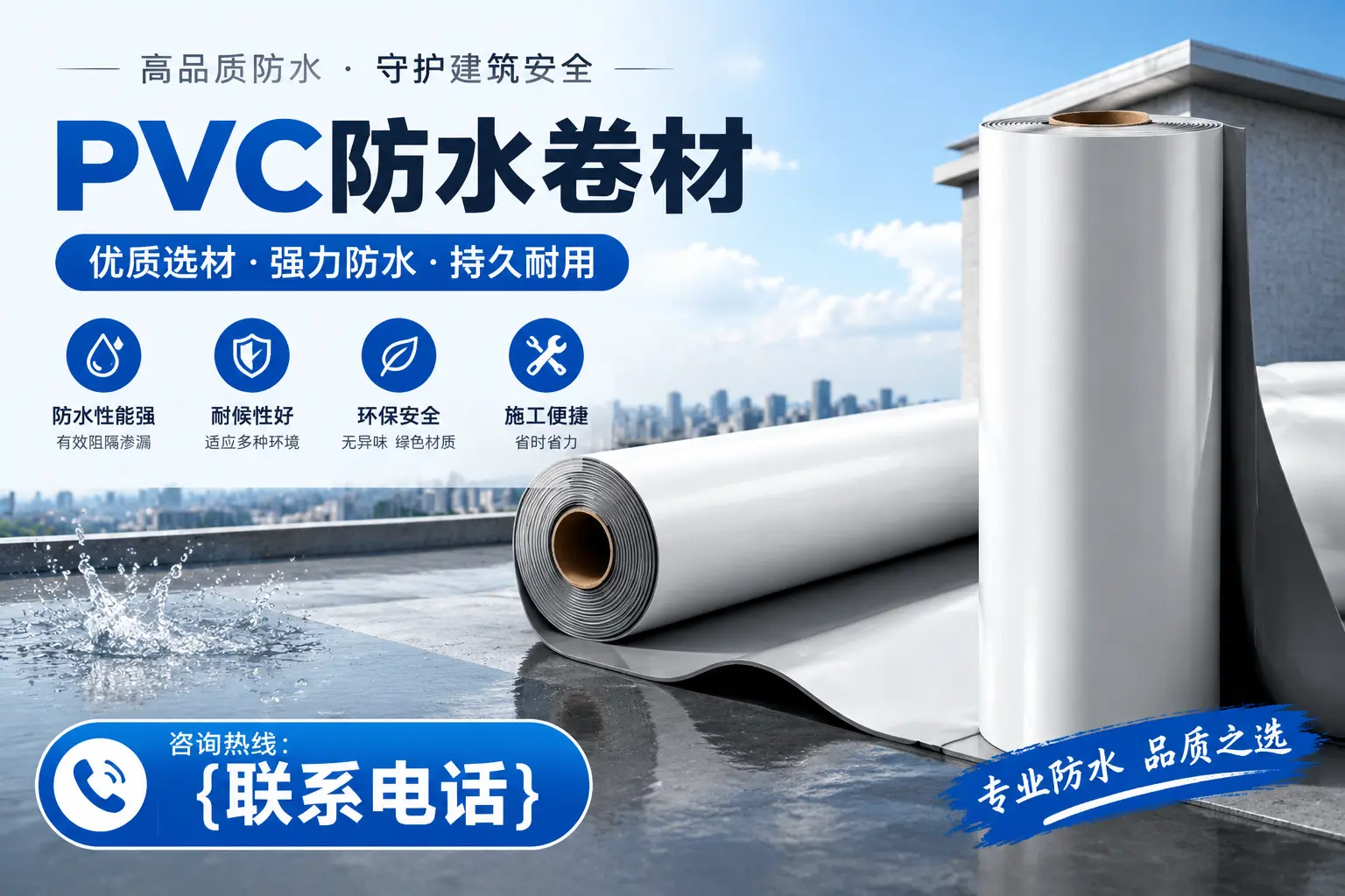 PVC防水卷材的选购技巧与注意事项,助您在通化找到合适产品